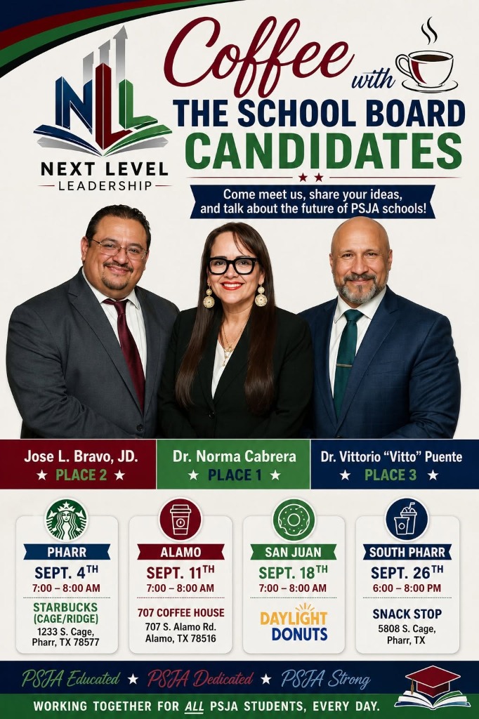Coffee with the School Board Candidates Tour Schedule