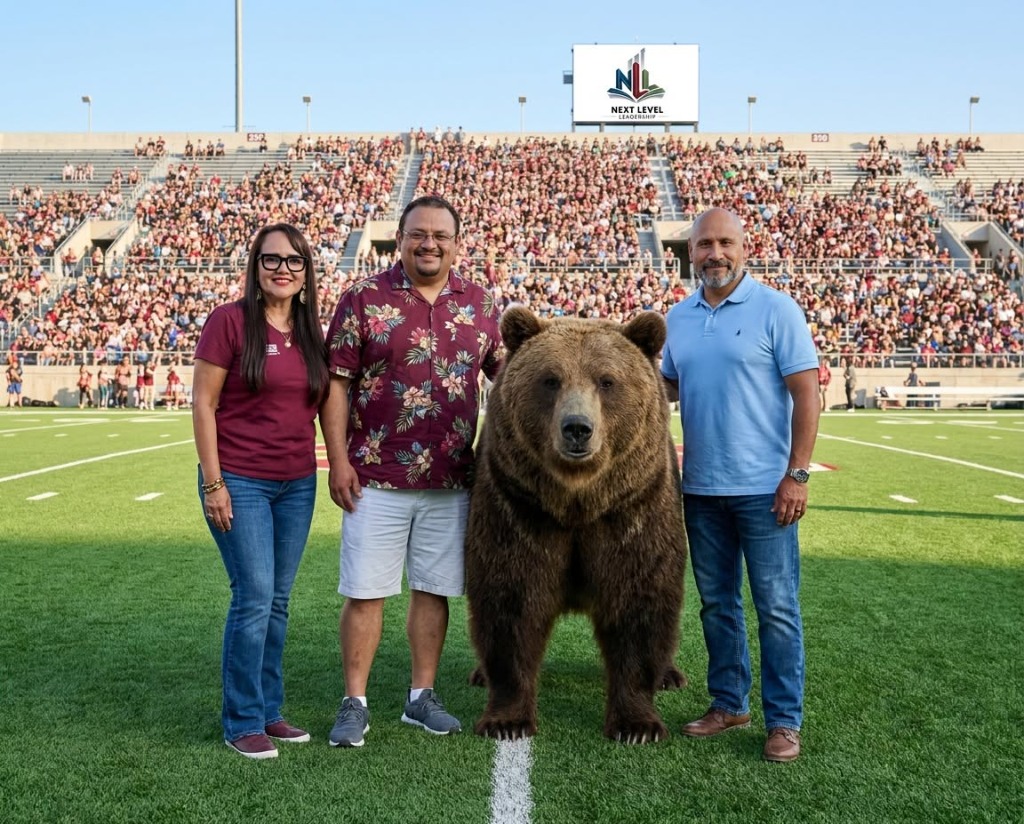 PSJA Bears Football Game Day with Mascot